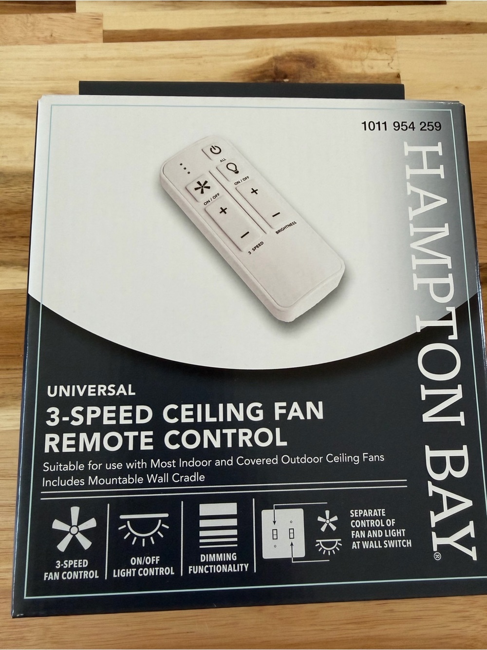 New Hampton Bay Universal 3-Speed Ceiling Fan Remote Control - White